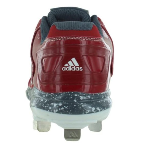 adidas Power Alley 2 Women's Softball Cleats - Red/Grey - Size 8.5 - New - Picture 4 of 4